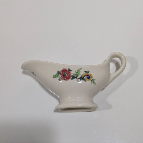Syracuse Birds Of Paradise Gravy Boat Floral Vintage Server Restaurant Ware - Picture 6 of 16